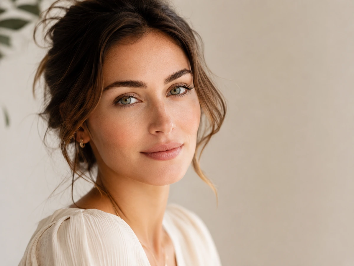 Soft brow feathering result