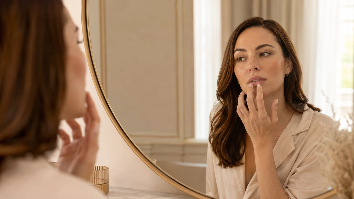 Soft lip blush result